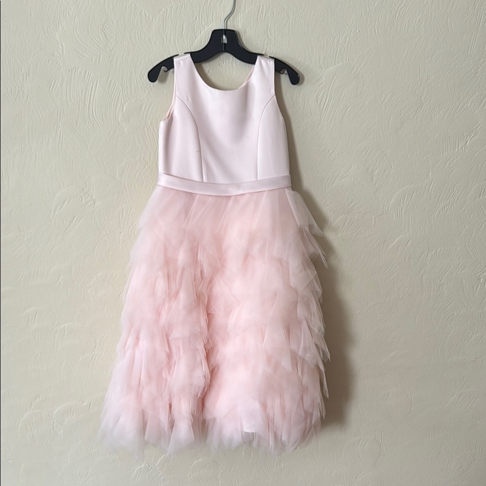 Us Angels Pink Layered Tulle Dress